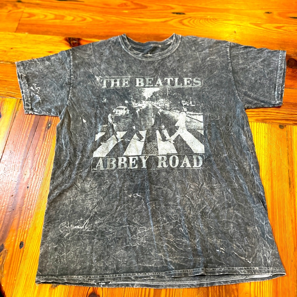 The Beatles Abbey Road Gray Short Sleeve T-shirt | L